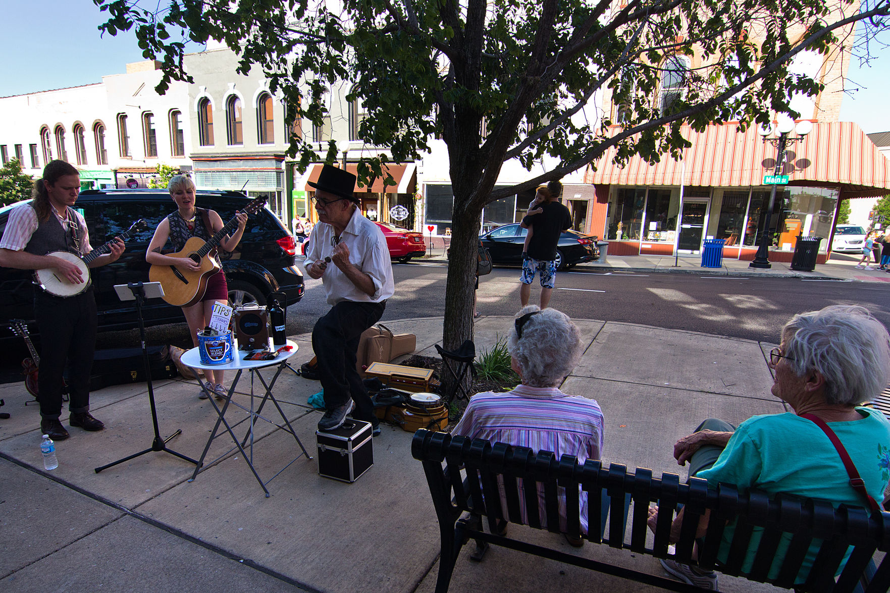 Enjoying the music